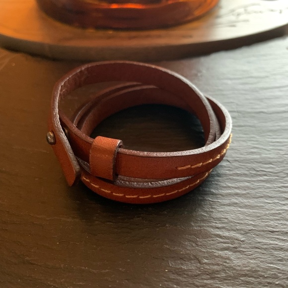 Faux Leather Wrap Bracelet. - Picture 1 of 7